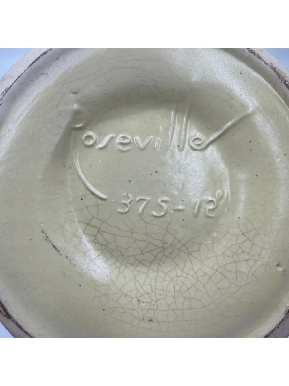 Vintage Oroville 375-12 Ceramic Art Pottery Basket Vase Mid Century Blue Green
